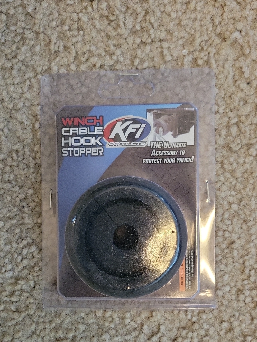 KFI Winch Cable Hook Stopper ATV-SCHS Black Rubber Winch Line Saver New